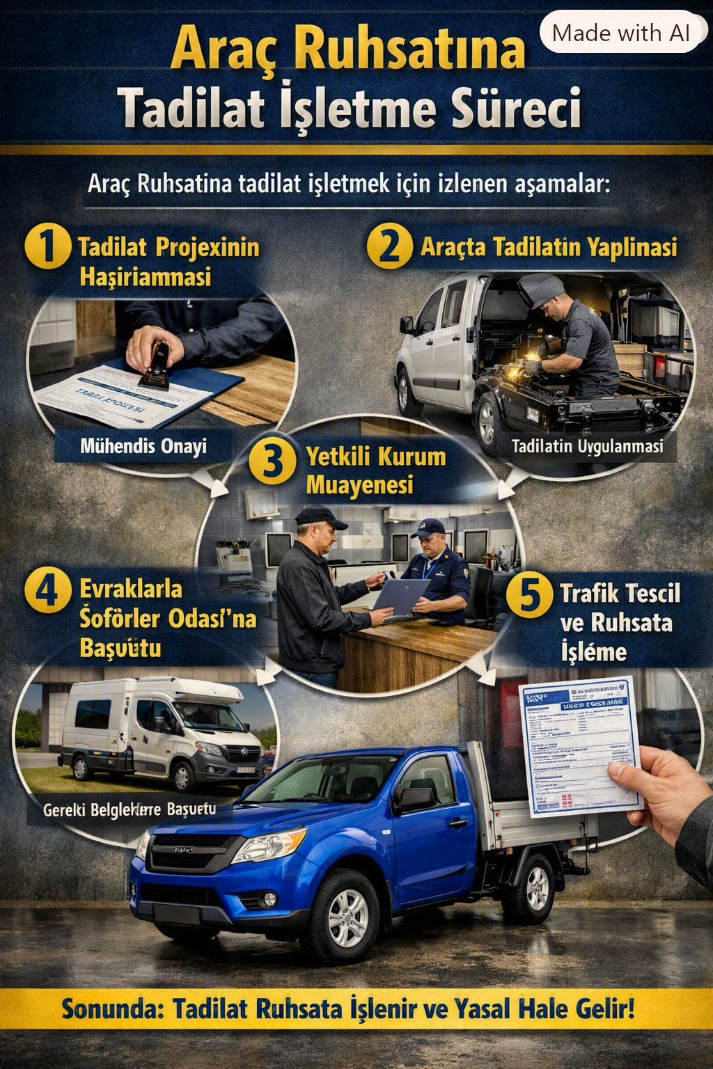 Araç Ruhsatına Tadilat İşletme Süreci Nasıl Yapılır?