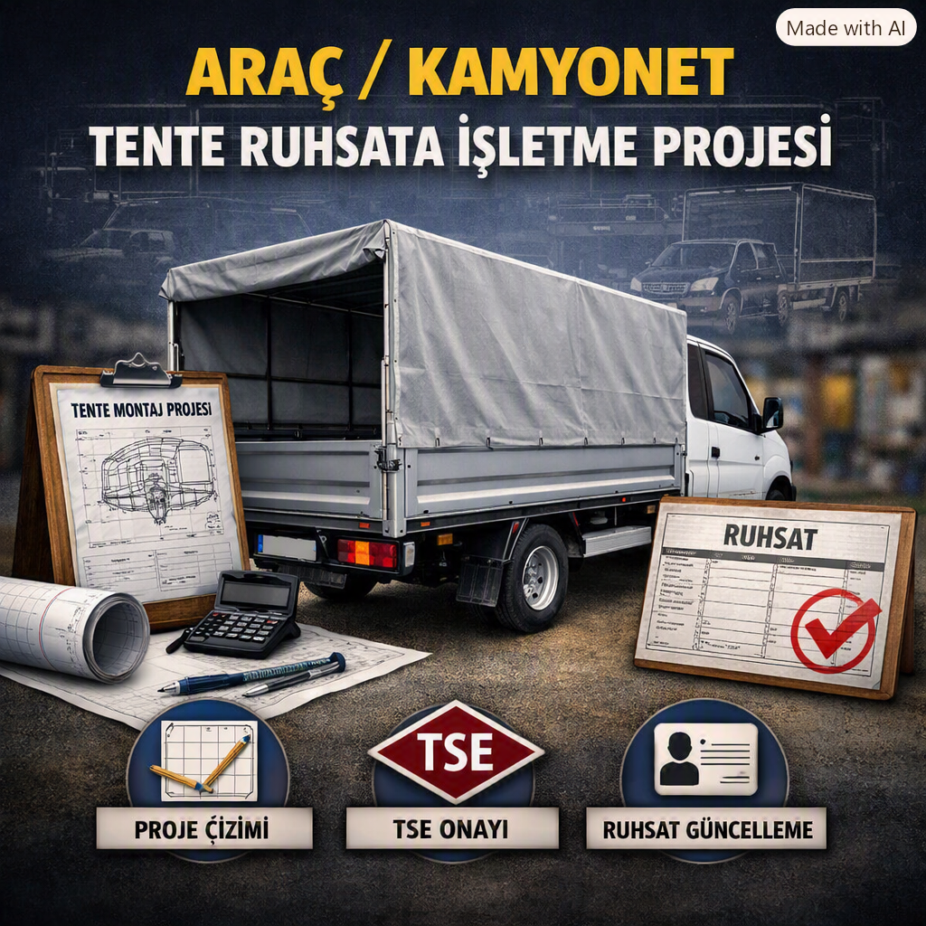 Araç/Kamyonet Tente Ruhsata İşletme Projesi